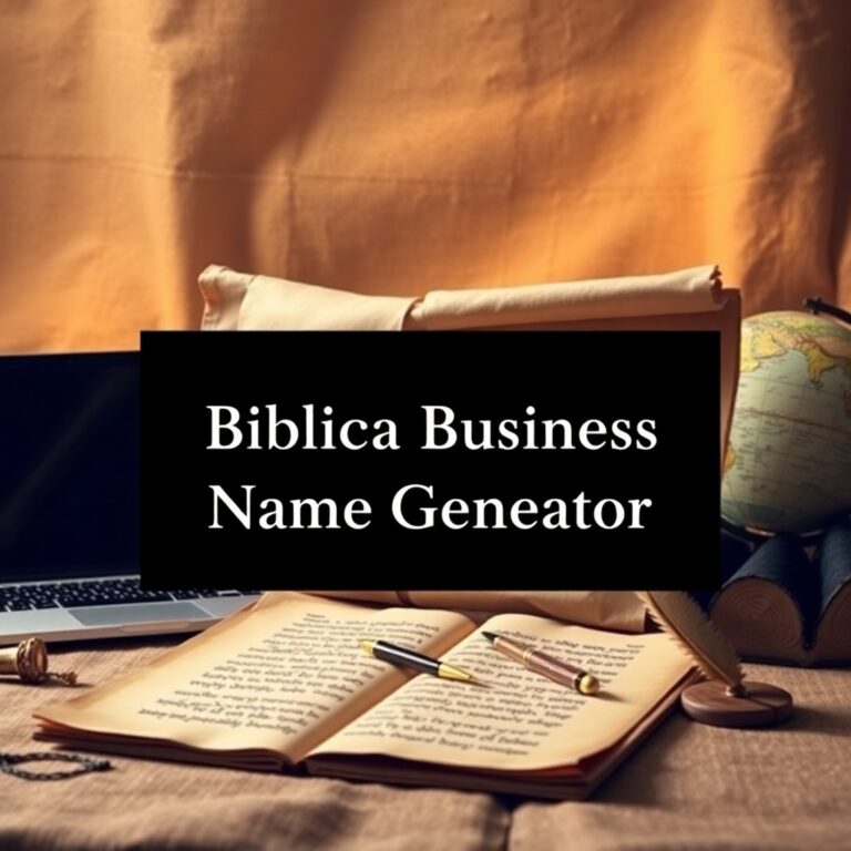 Biblical Business Name Generator