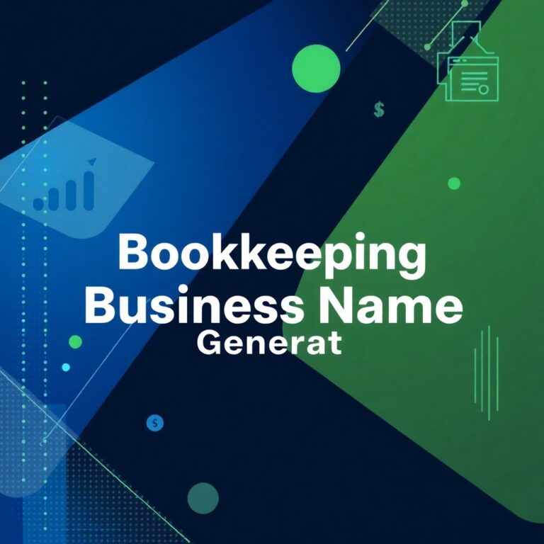 Bookkeeping Business Name Generator