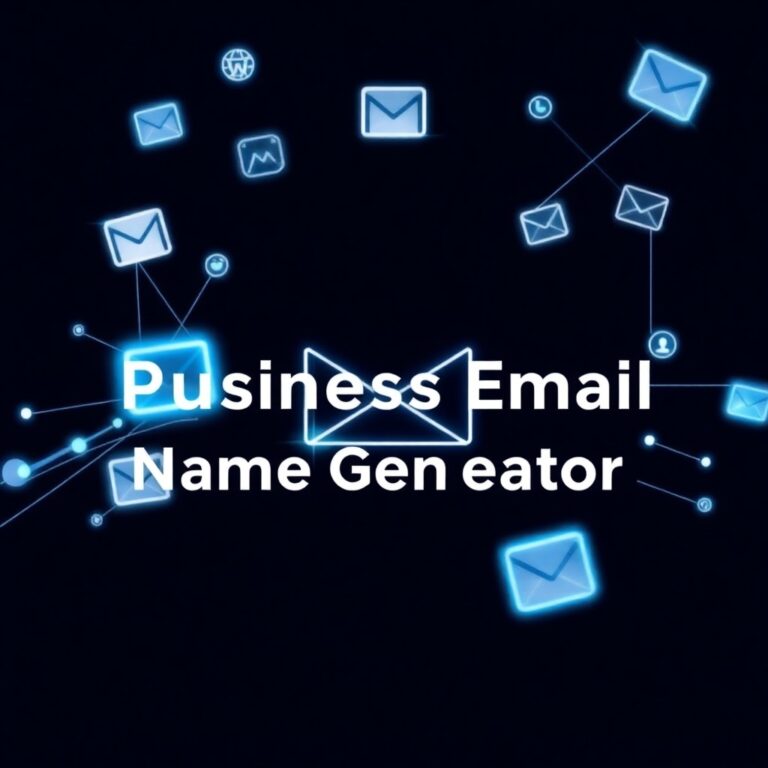 Business Email Name Generator