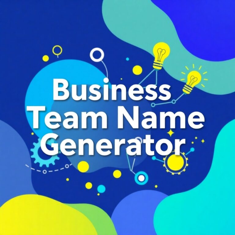 Business Team Name Generator