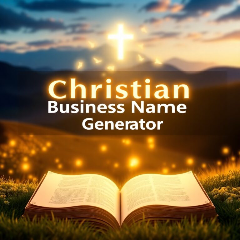 Christian Business Name Generator