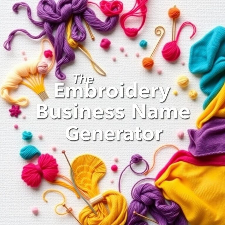 Embroidery Business Name Generator