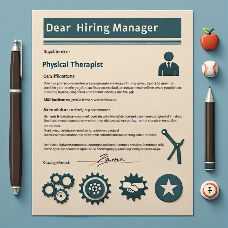 Physical Therapist Cover Letter Generator