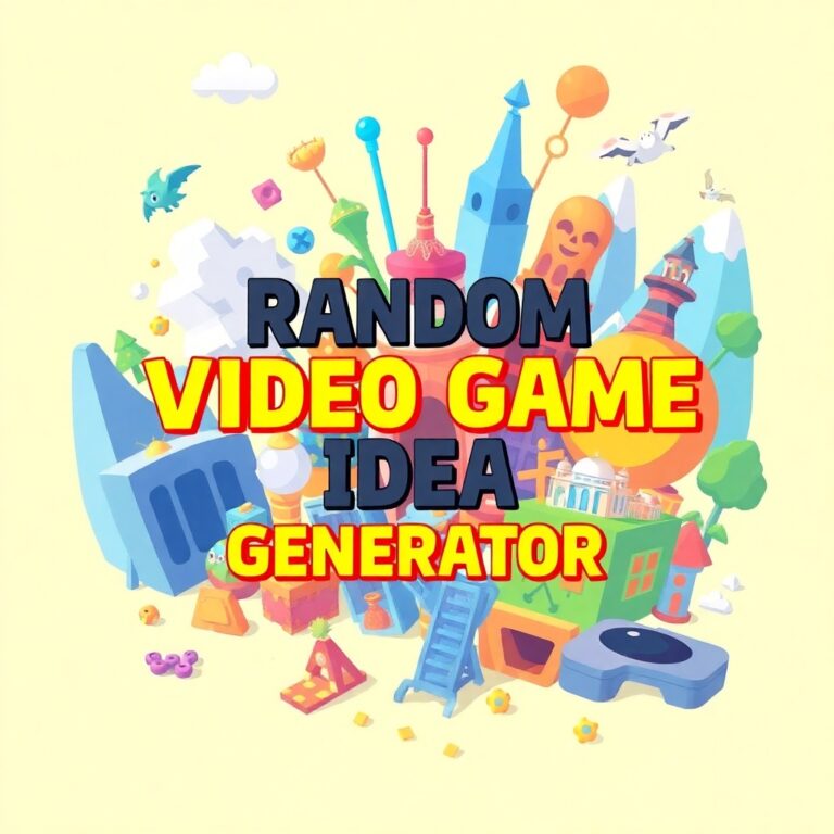 Random Video Game Idea Generator