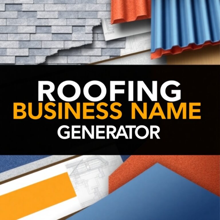 Roofing Business Name Generator