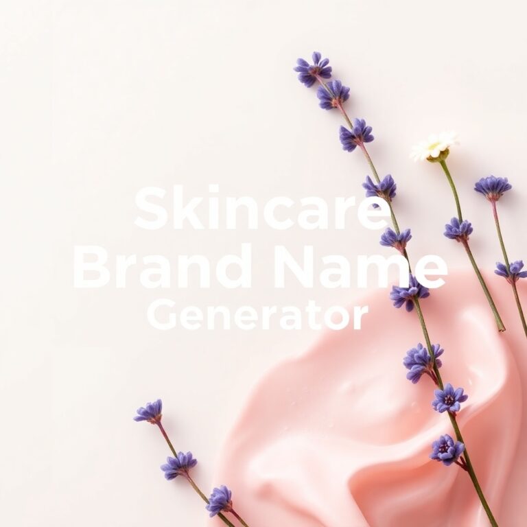 Skincare Brand Name Generator