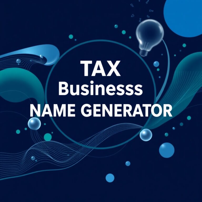 Tax Business Name Generator