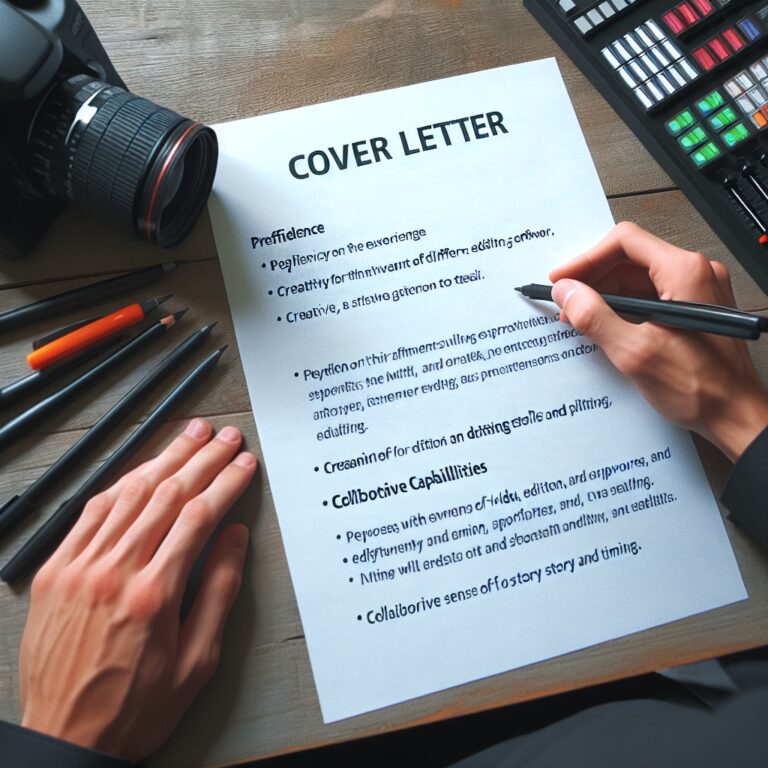 Video Editor Cover Letter Generator